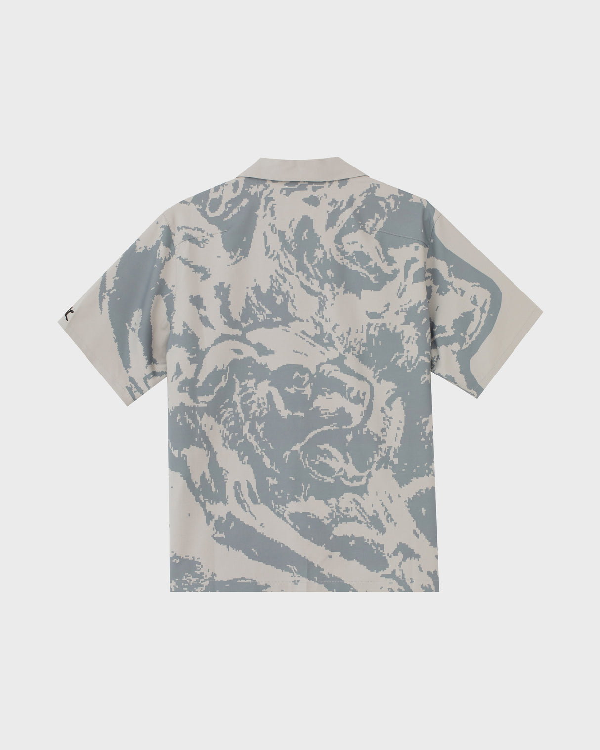 Camp Collar Button Up Shirt - Cool Grey