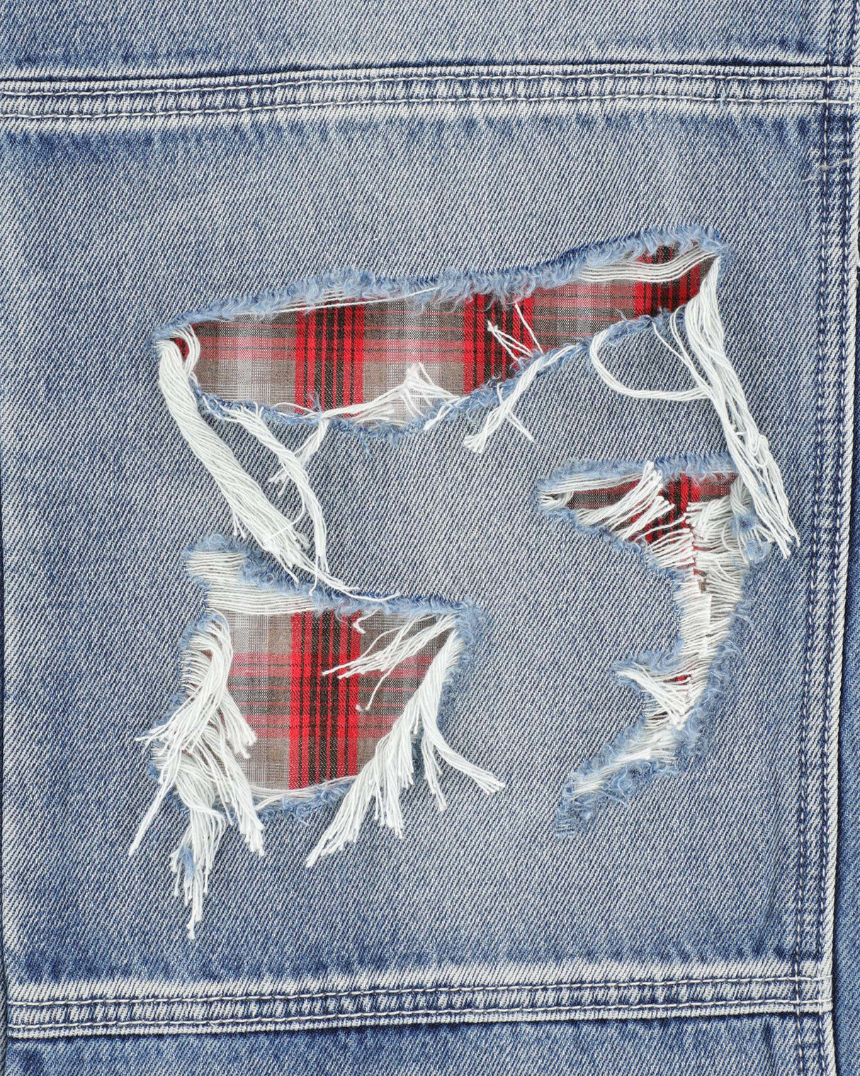 Distressed Double Knee Denims