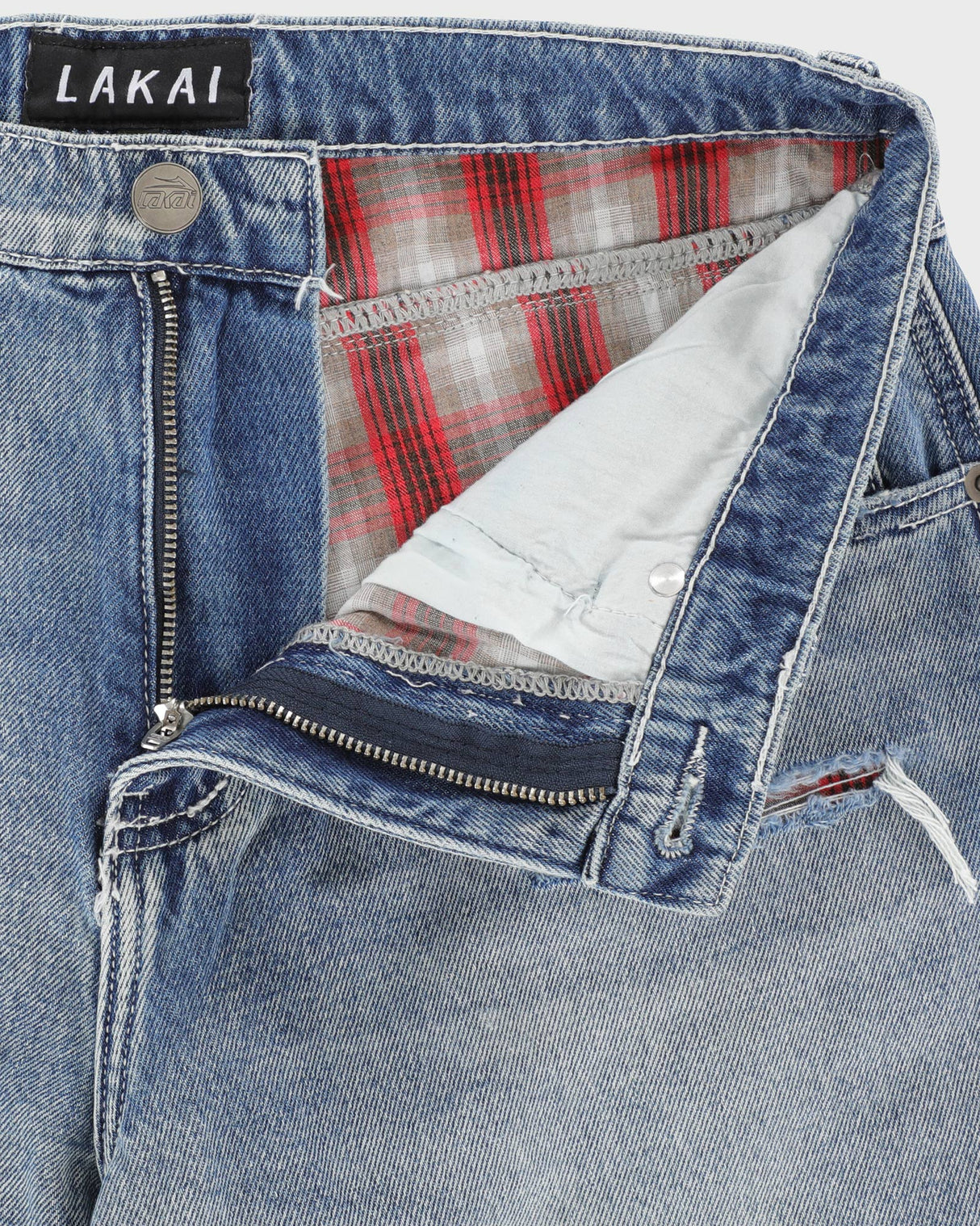 Distressed Double Knee Denims