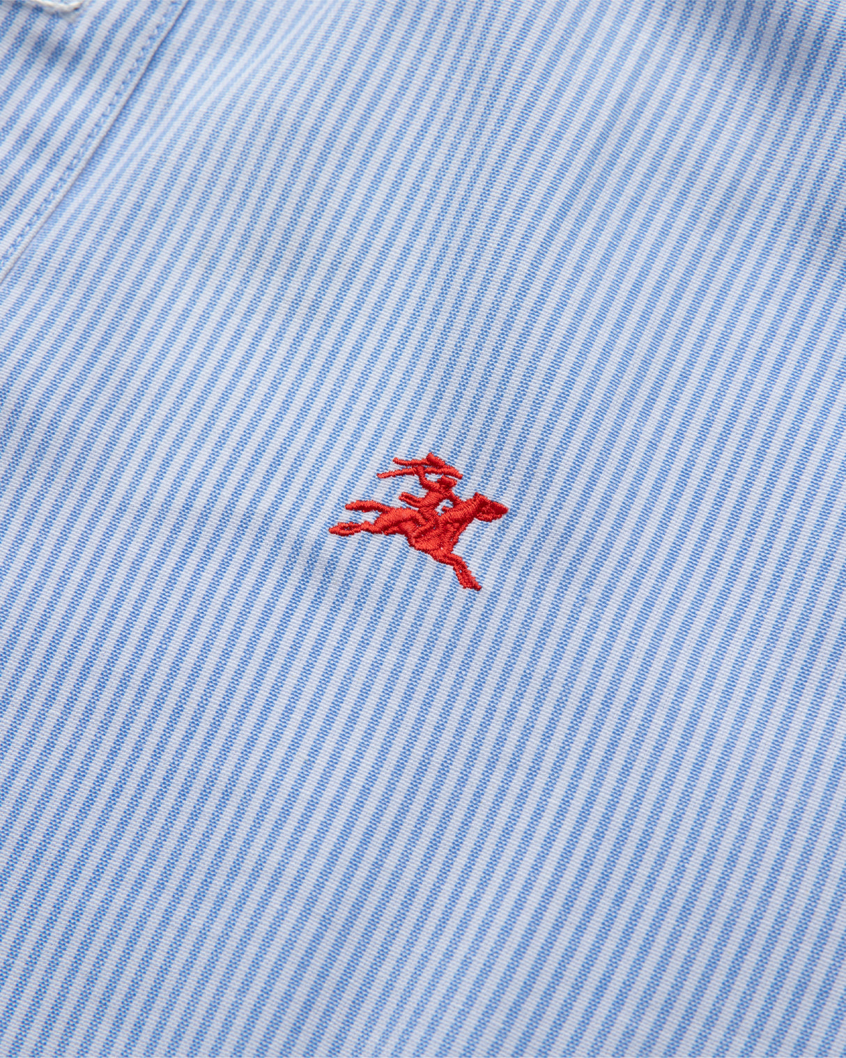 Longsleeve Button Down - White/Blue Stripe