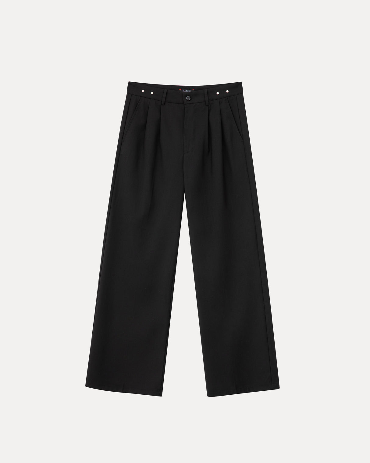Wide Leg Trousers - Black