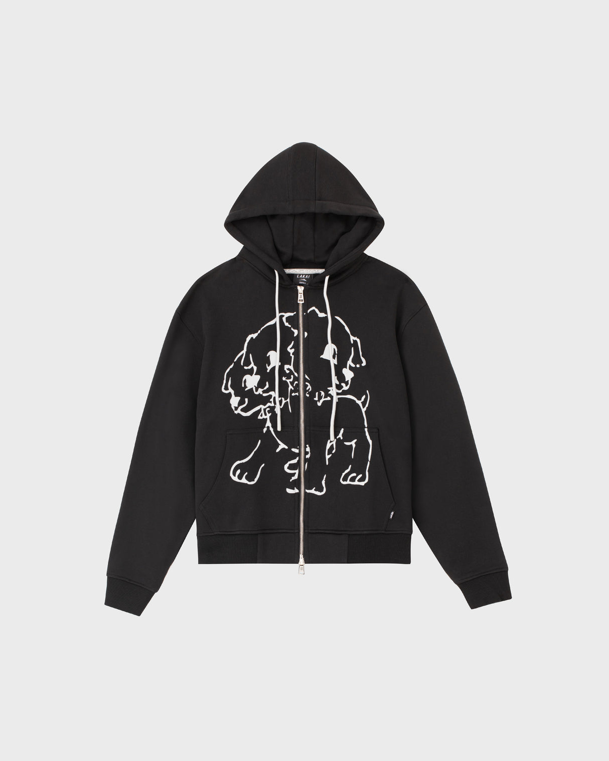 Cerberus Zip Up Hoodie - Black