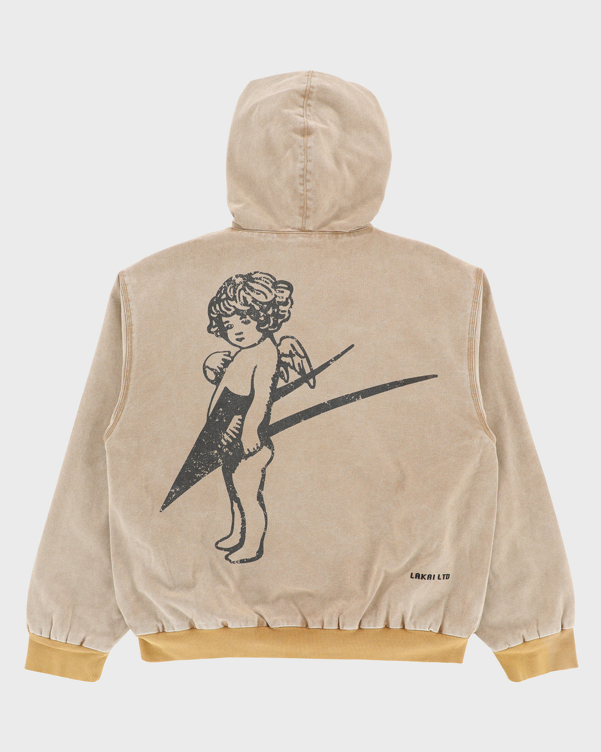 Thermal Lined Khaki Canvas Zip Up