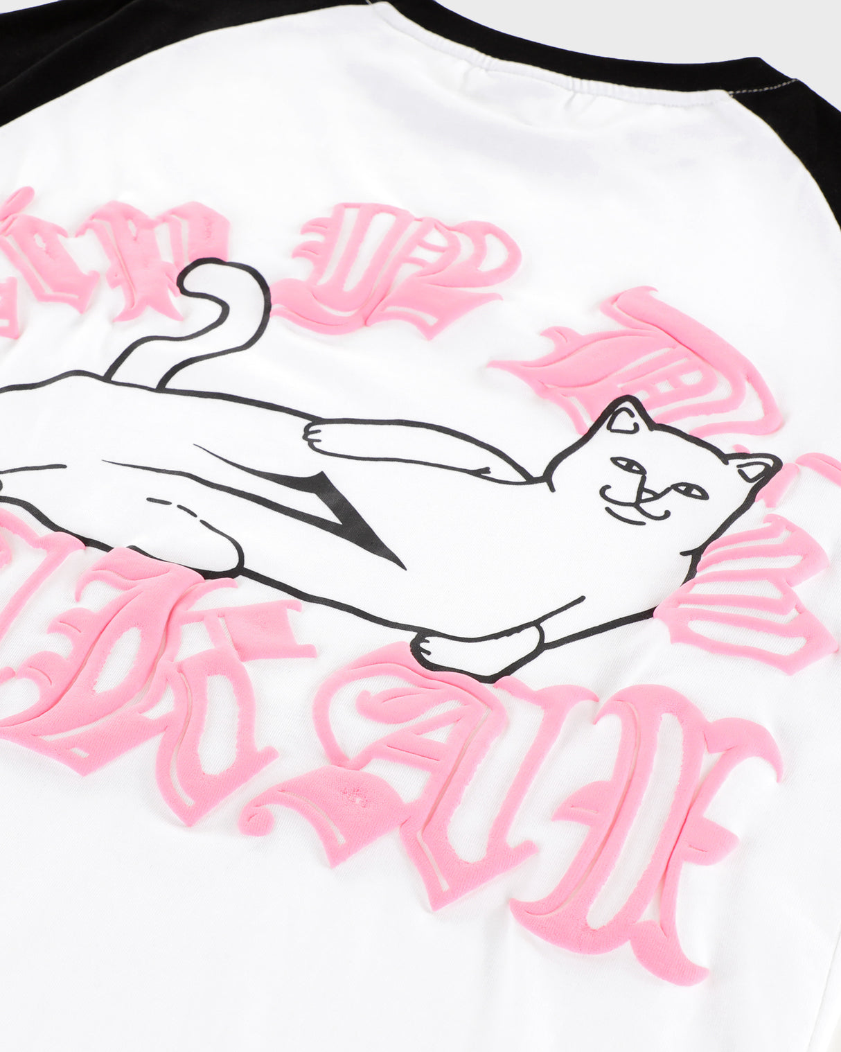LAKAI x RIPNDIP - Raglan SS Tee - White Black