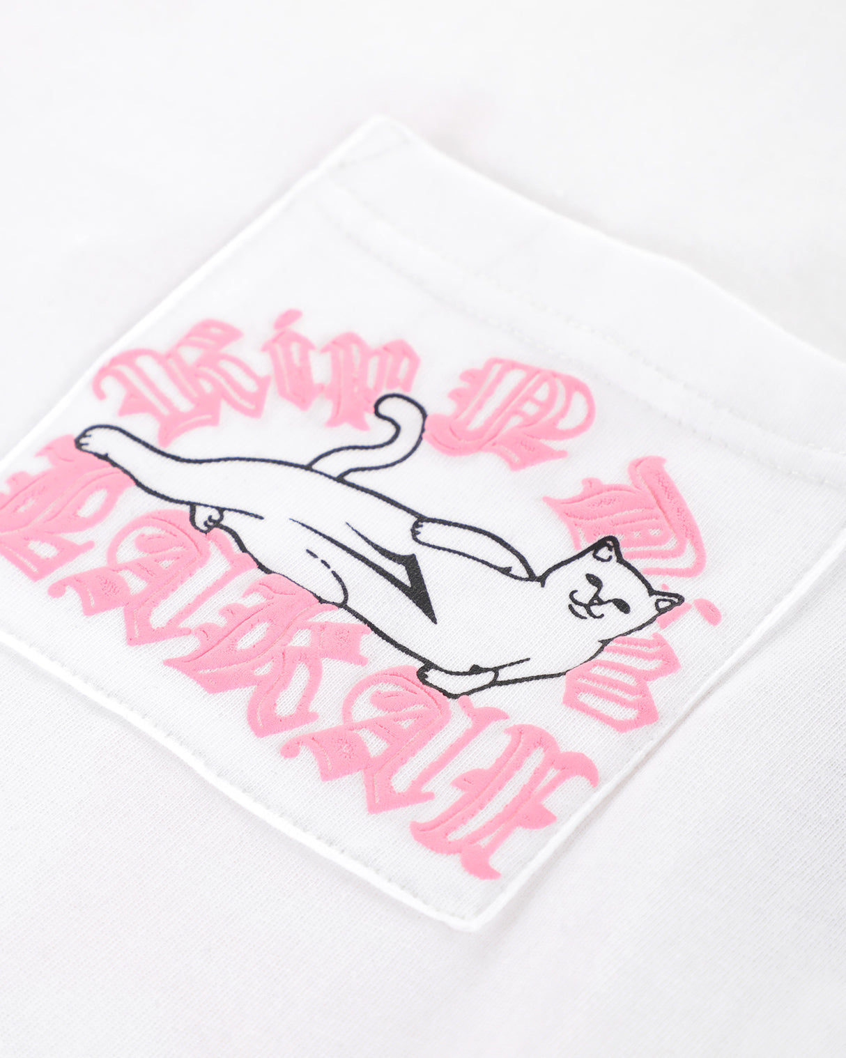LAKAI x RIPNDIP - Raglan SS Tee - White Black