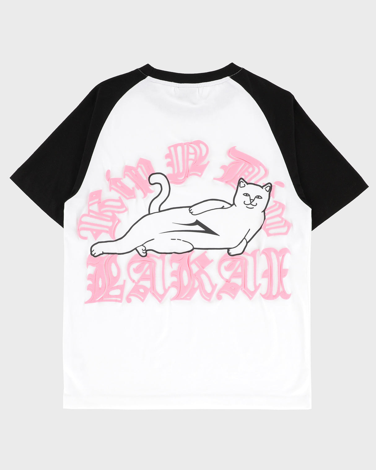 LAKAI x RIPNDIP - Raglan SS Tee - White Black