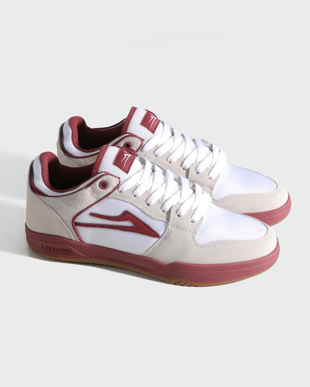Telford Low - Elite White Suede Cordura Red