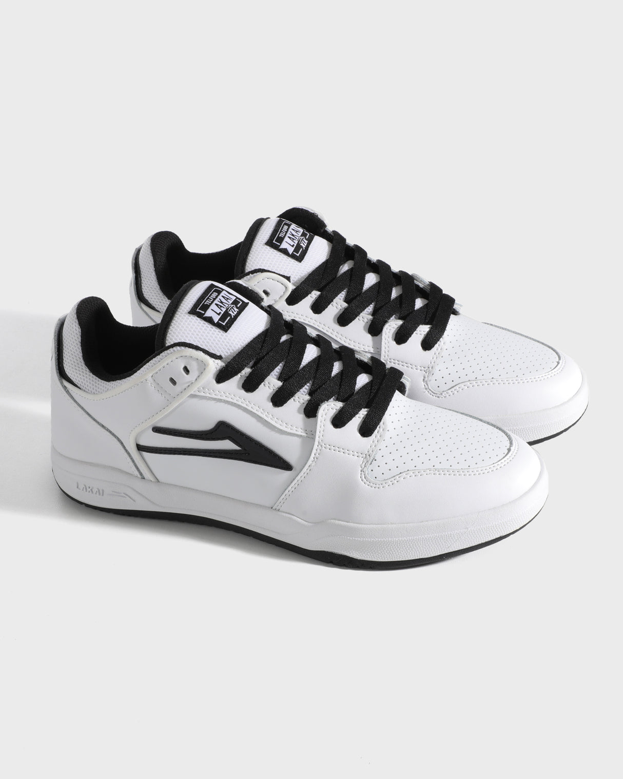 Telford Low - White/Black Leather