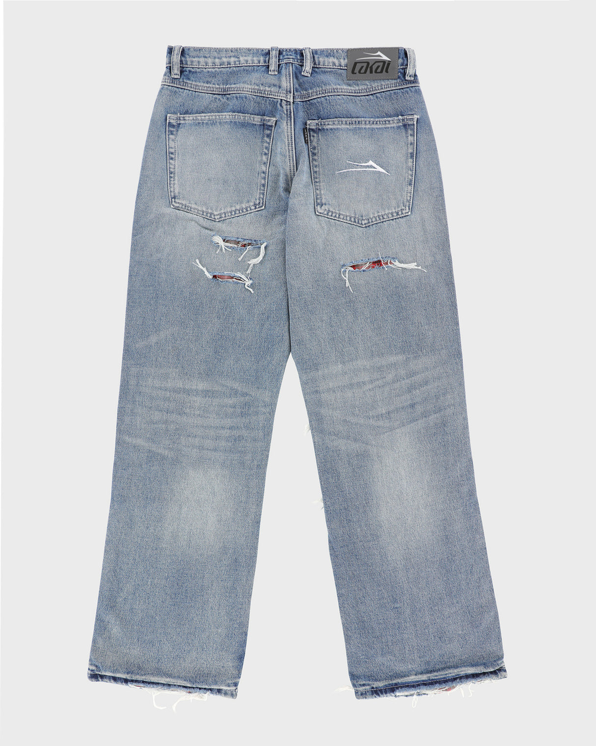 Distressed Double Knee Denims