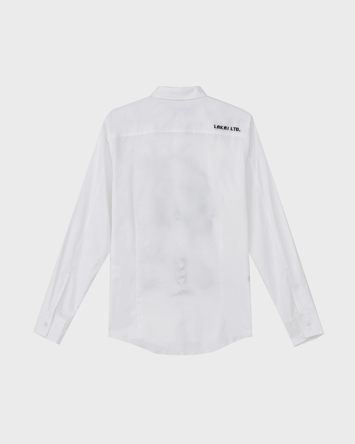 Asymmetrical Placket Cerberus Dress Shirt - White