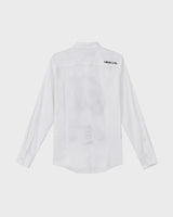 Asymmetrical Placket Cerberus Dress Shirt - White