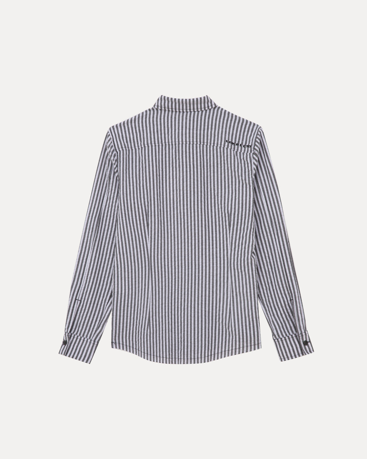 Longsleeve Button Down - Black/White Stripe