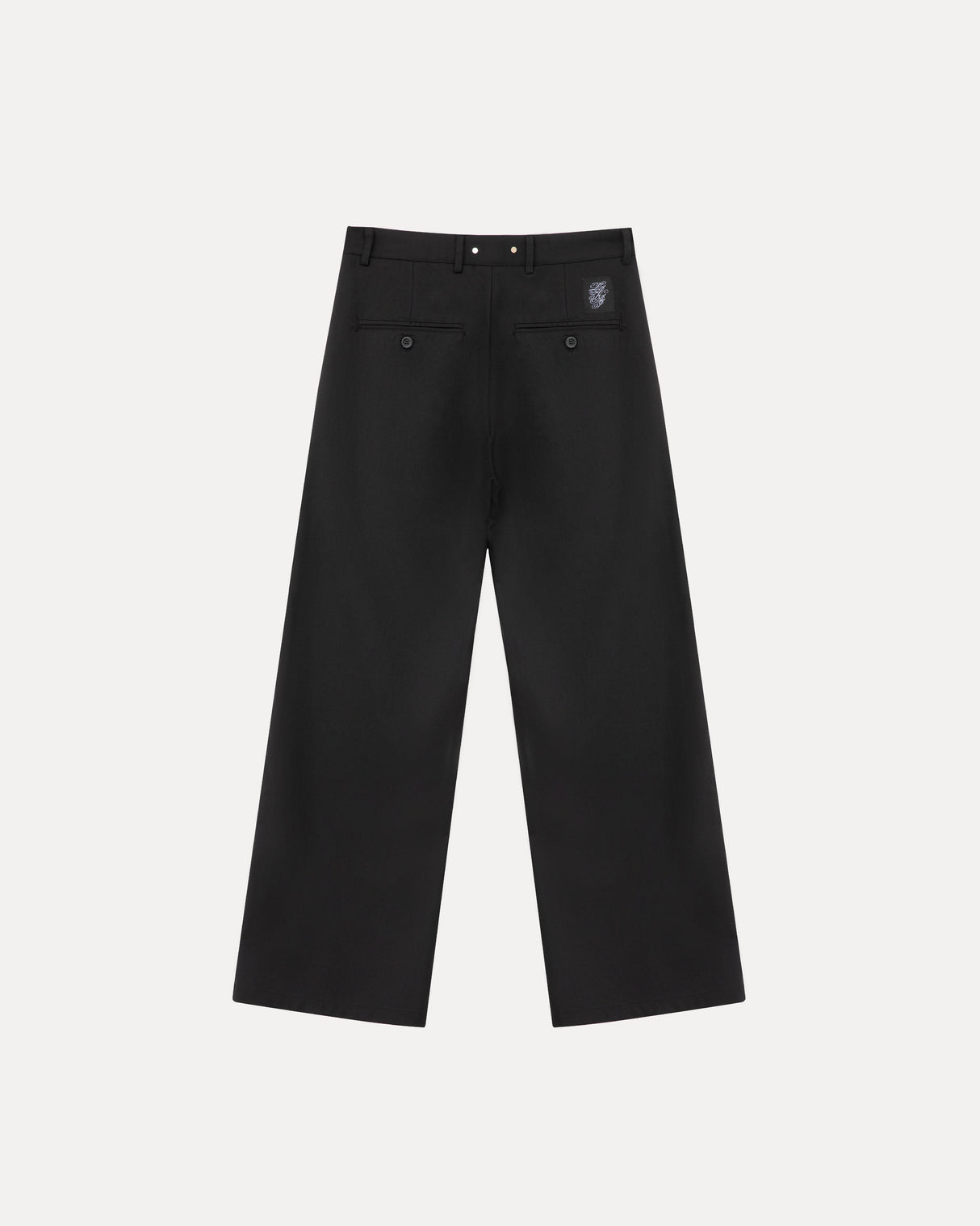 Wide Leg Trousers - Black