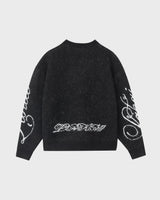 Cerberus Brushed Acrylic Sweater - Black