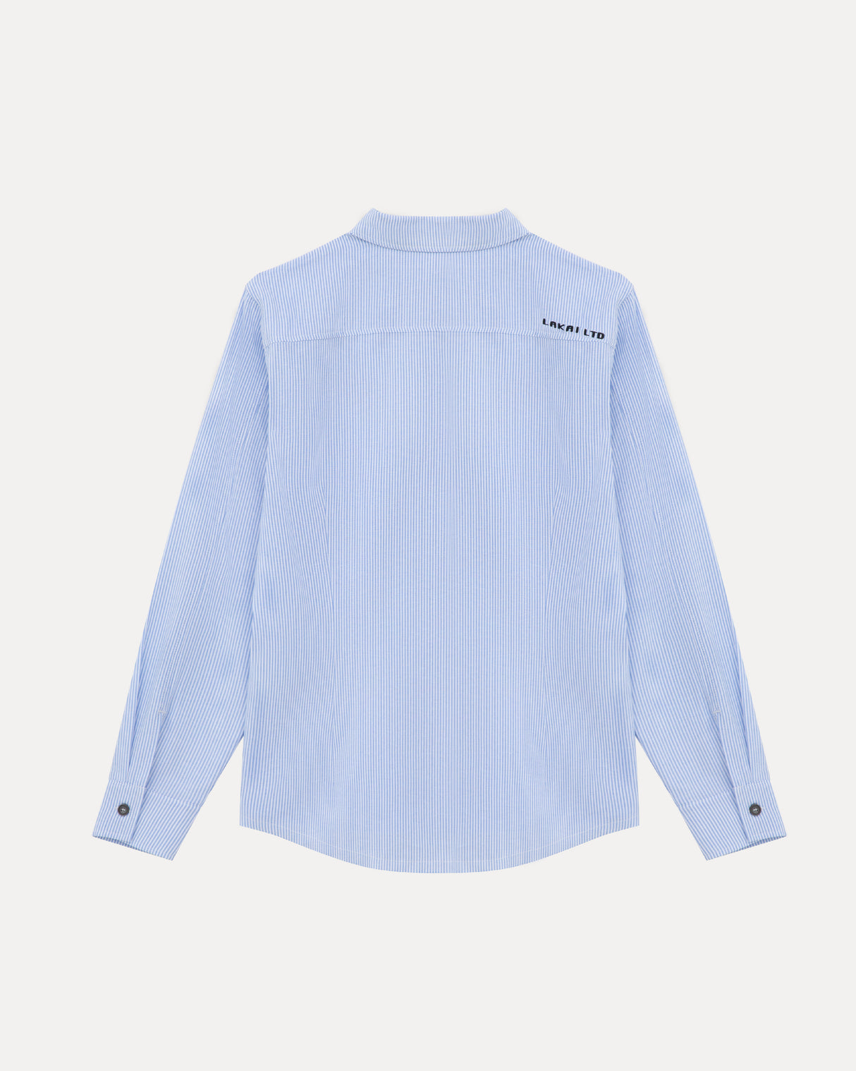 Longsleeve Button Down - White/Blue Stripe