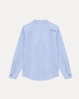 Longsleeve Button Down - White/Blue Stripe