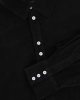 Stacked Placket Corduroy Button-up Longsleeve