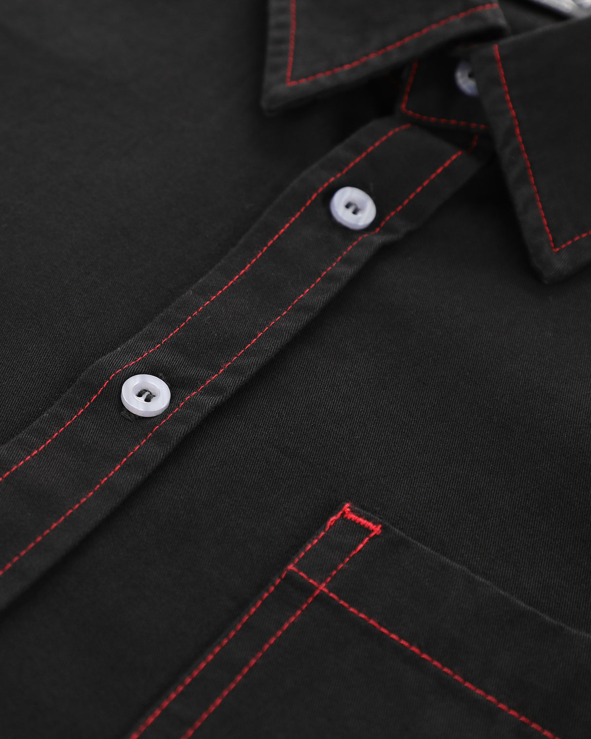 Heavyweight Button Up Shirt - Black