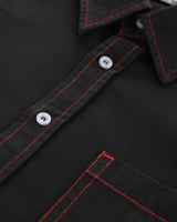 Heavyweight Button Up Shirt - Black