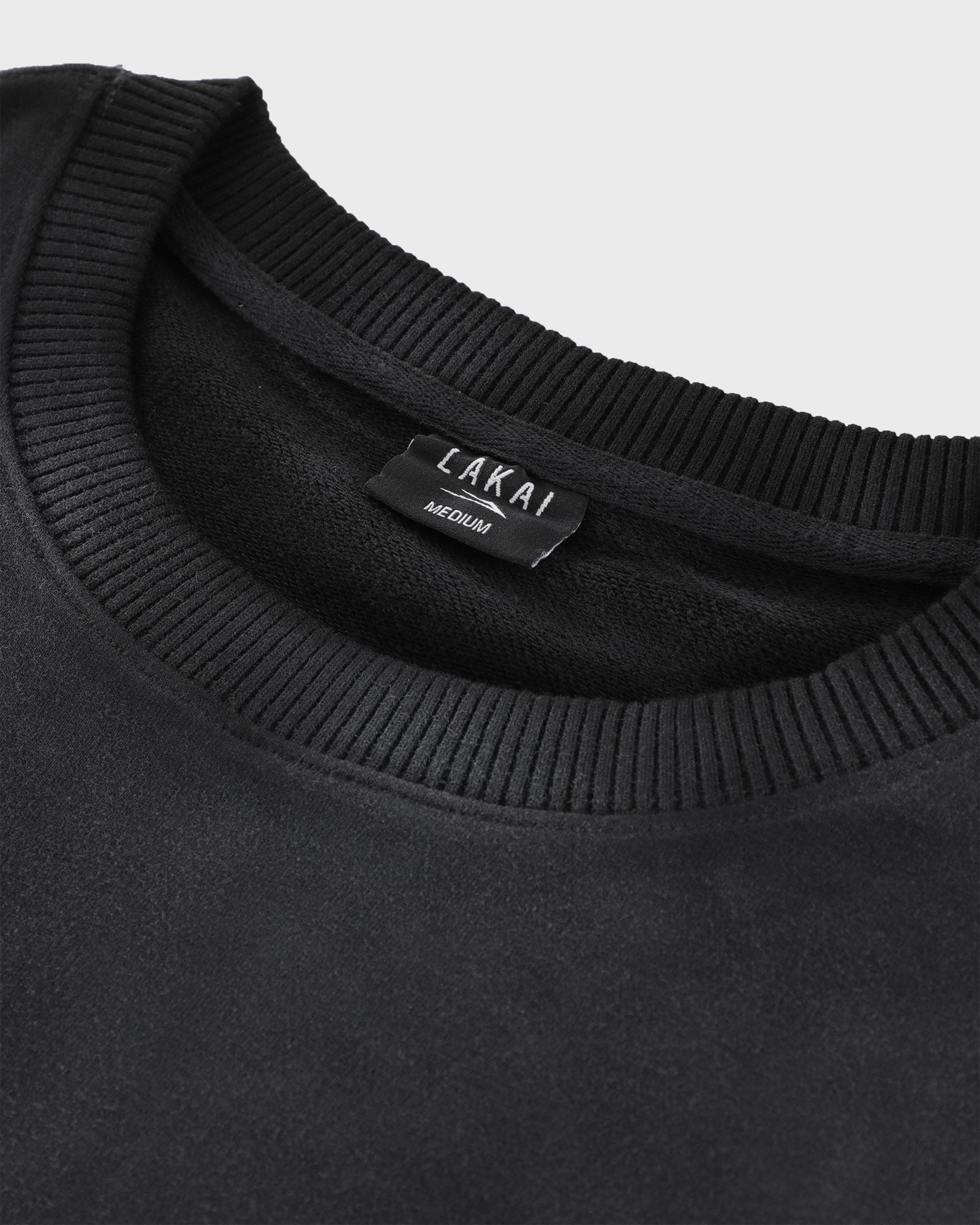 Classic Oversized Sunfaded Crewneck - Black
