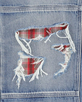 Distressed Double Knee Denims