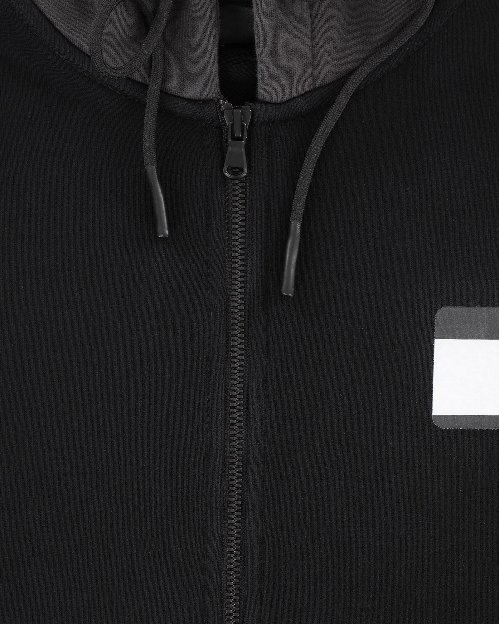 'Hello My Name Is' Zip Up Hoodie - Black