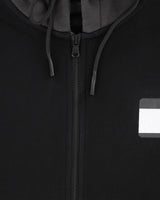 'Hello My Name Is' Zip Up Hoodie - Black