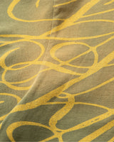 Boxy Tee Signature Print - Sunfaded Green