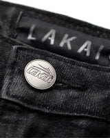 Waxed Bootcut Denims - Black