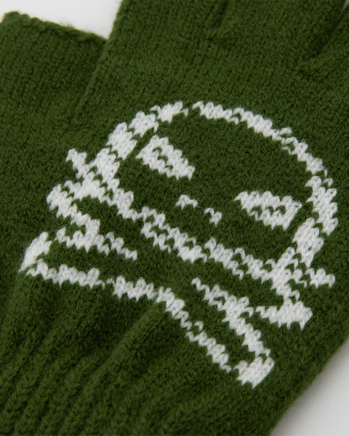 Fingerless Jacquard Gloves - Cypress