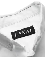 Asymmetrical Placket Cerberus Dress Shirt - White