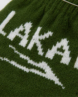 Fingerless Jacquard Gloves - Cypress