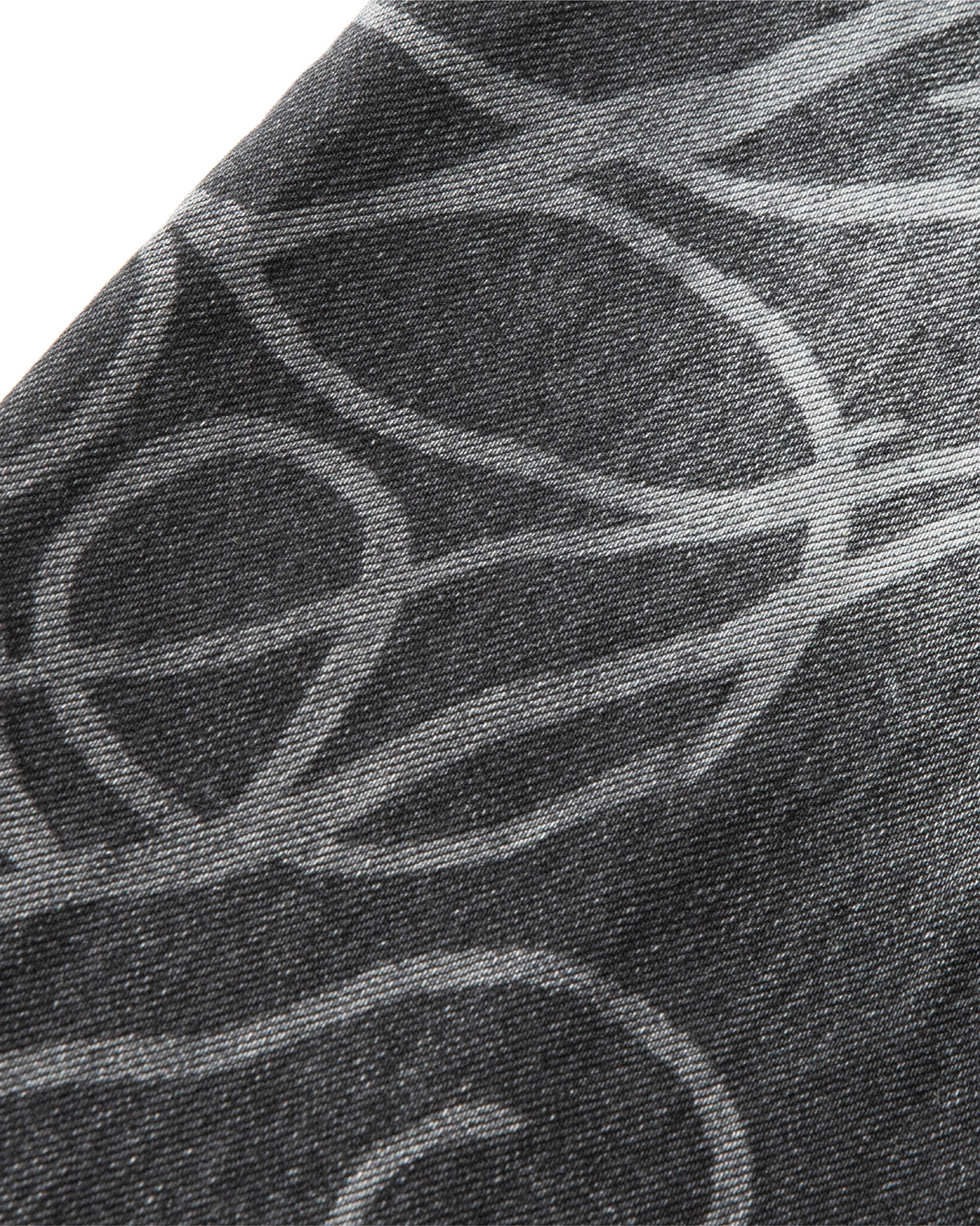 Straight Leg Denims - Distressed/Etched Black