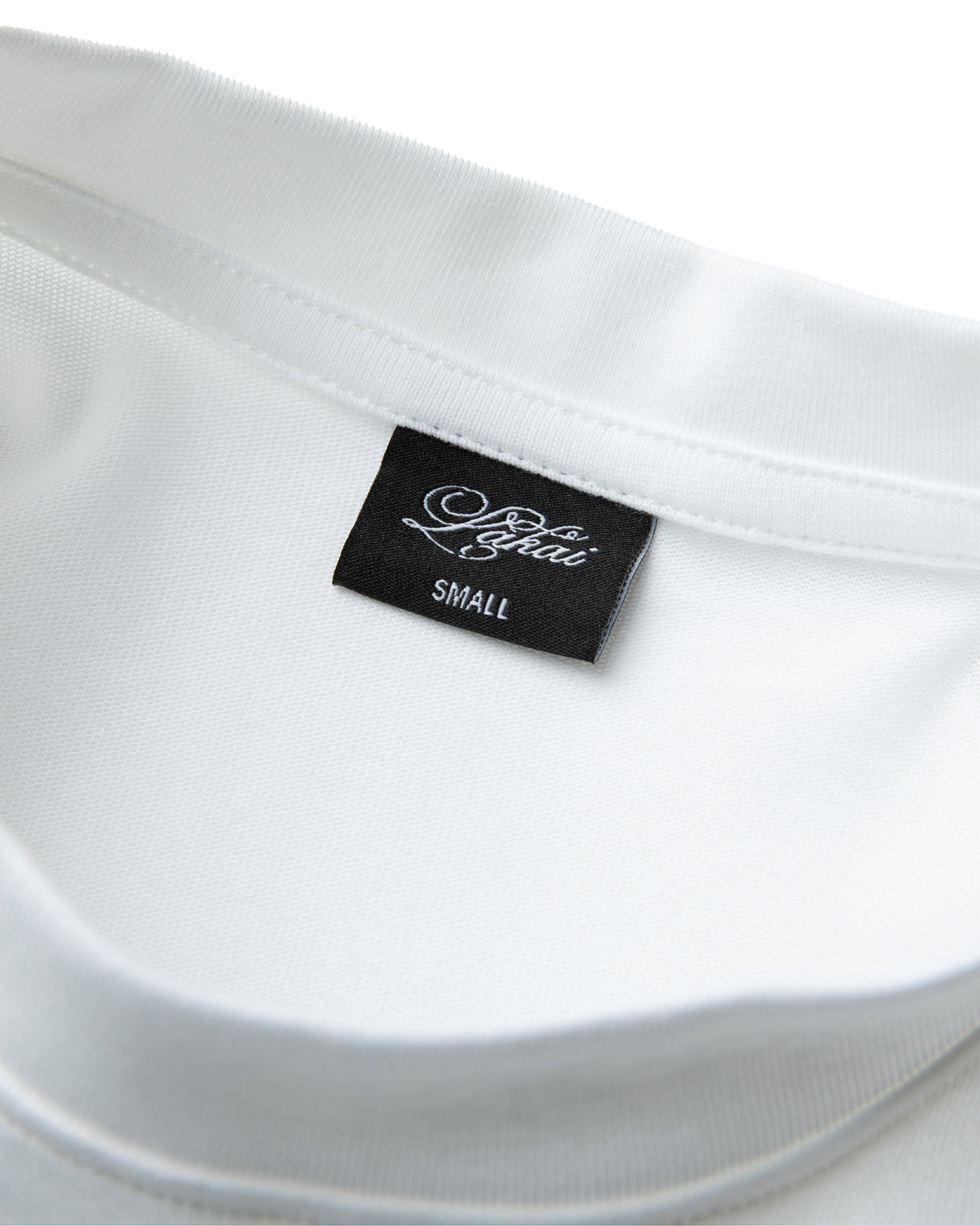 Boxy Tee Signature Print - Washed White