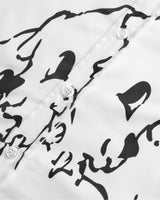 Asymmetrical Placket Cerberus Dress Shirt - White