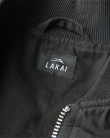 Slashed Zip Bomber Jacket - Black