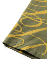 Boxy Tee Signature Print - Sunfaded Green
