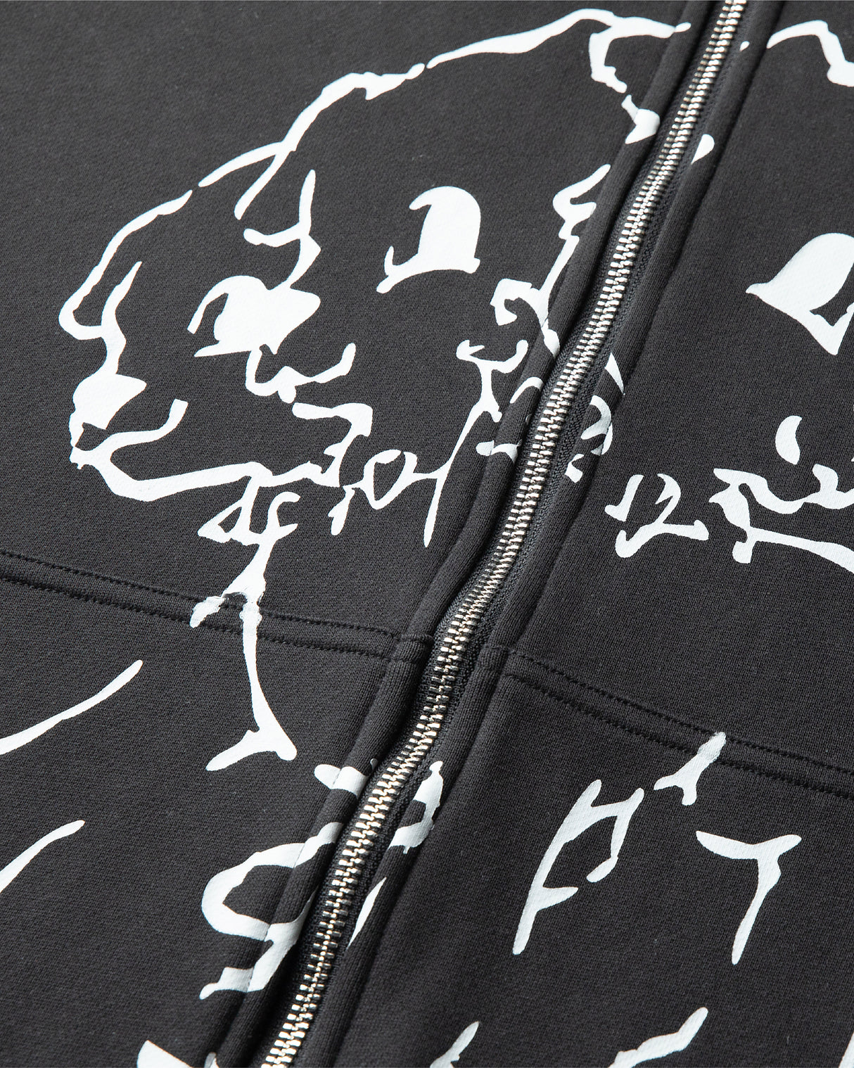 Cerberus Zip Up Hoodie - Black
