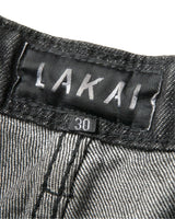 Waxed Bootcut Denims - Black