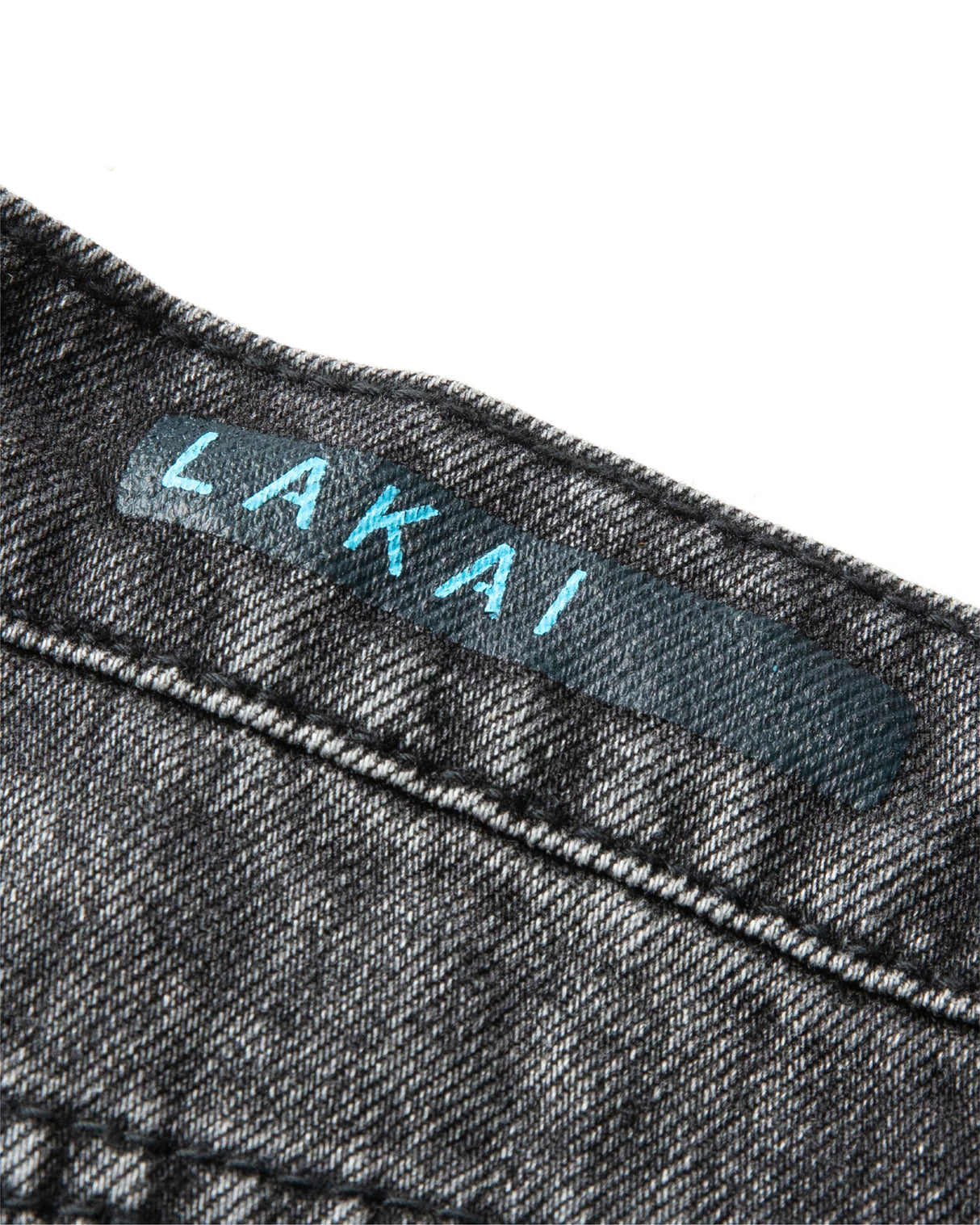 Straight Leg Denims - Distressed/Etched Black