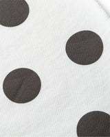 Polka Zip Up Hoodie - White
