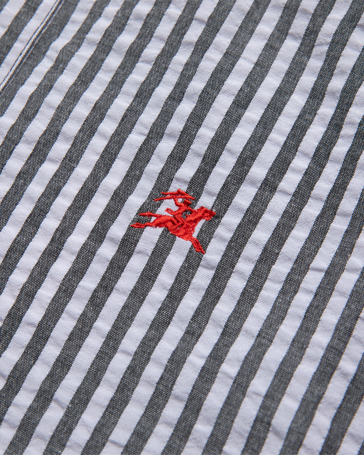 Longsleeve Button Down - Black/White Stripe