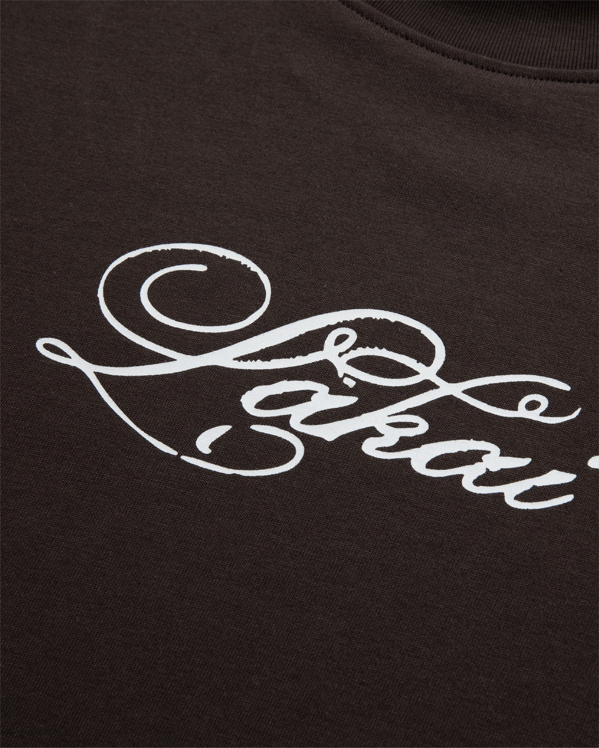 Oversized Signature Tee - Dark Brown