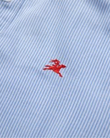 Longsleeve Button Down - White/Blue Stripe