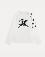Double-Layer Raglan Longsleeve - White