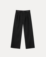 Wide Leg Trousers - Black