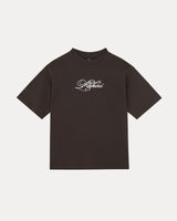 Oversized Signature Tee - Dark Brown