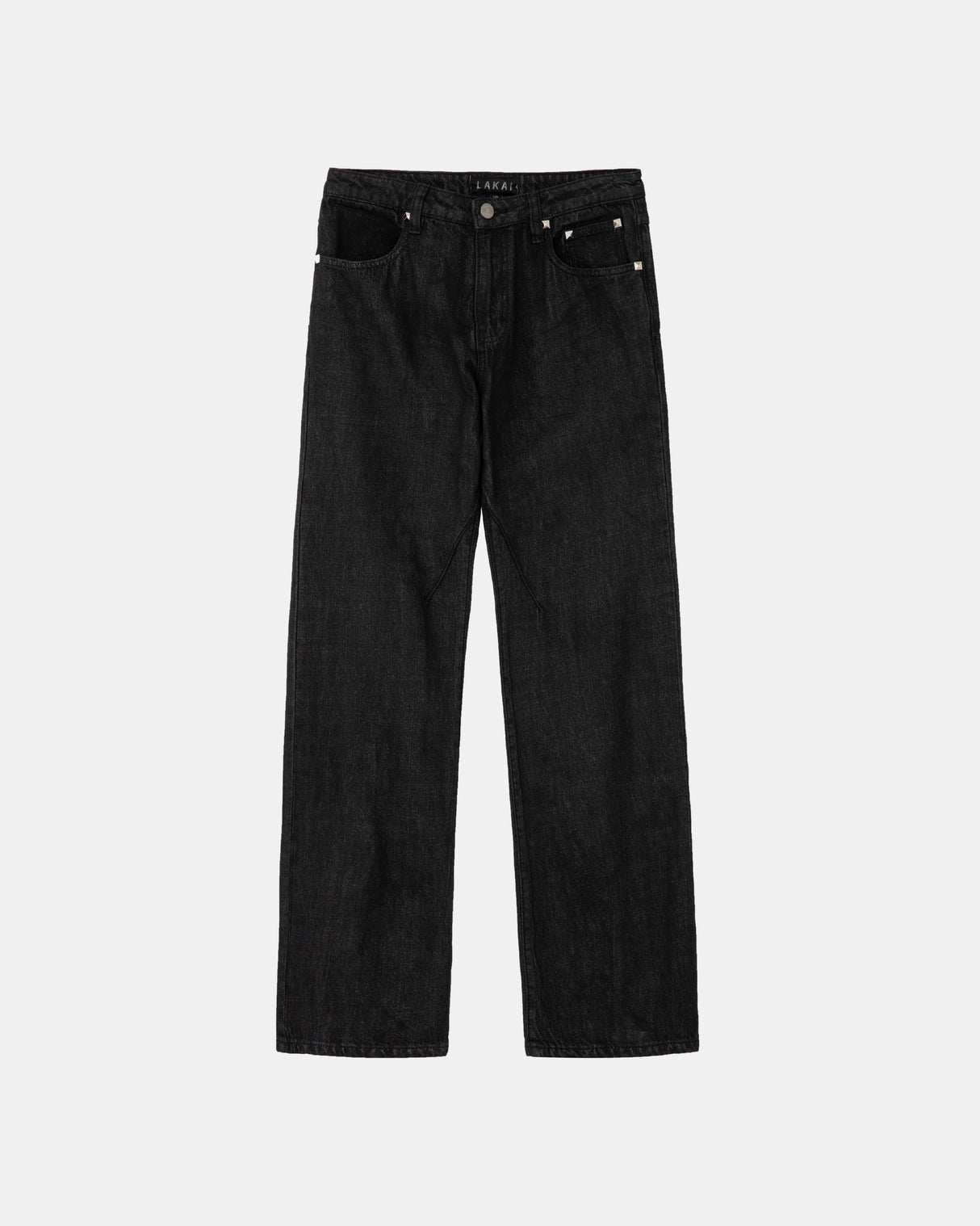 Waxed Bootcut Denims - Black