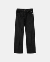Waxed Bootcut Denims - Black