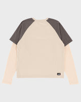 Double Layer Raglan Longsleeve - Brown